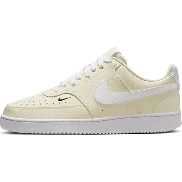Nike Women's Court Vision Low Next Nature, White Black Pale Ivory, 7.5 Medium US - Picture 1 of 7